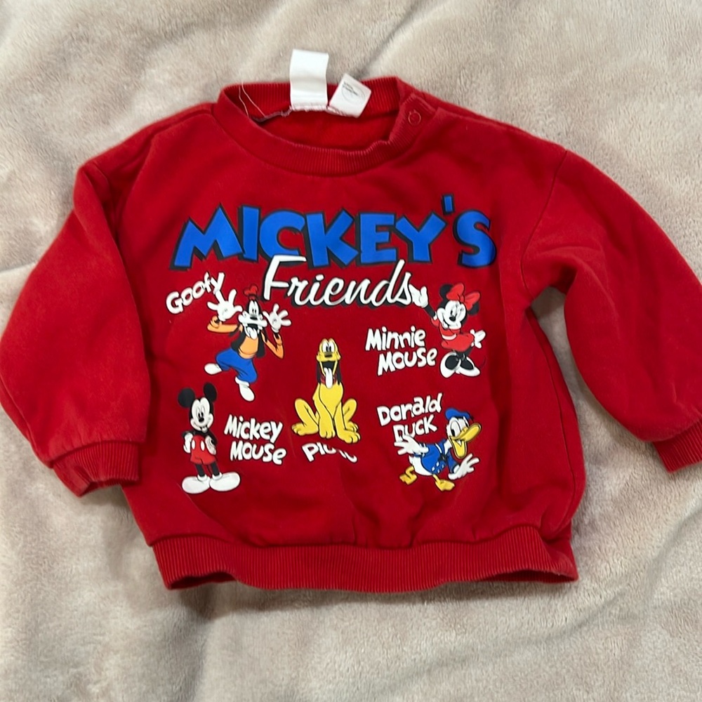 H&M Mickey and friends red sweatshirt